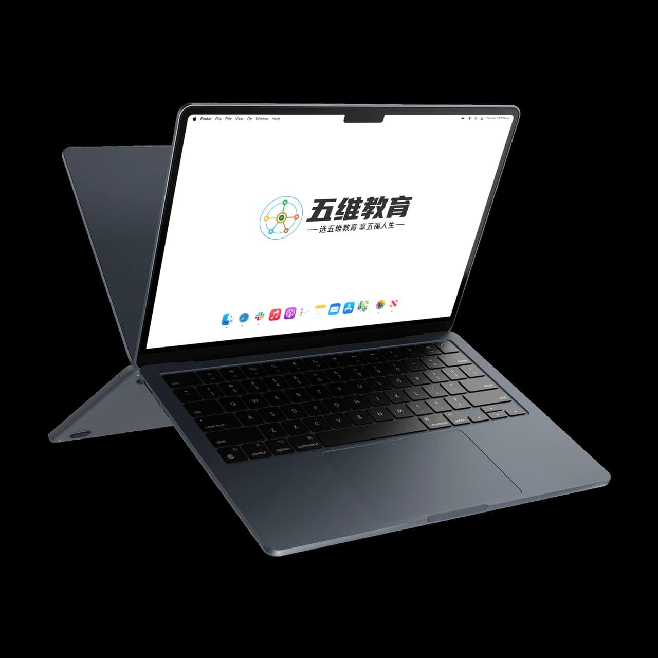 极简电脑折叠展示logo样机