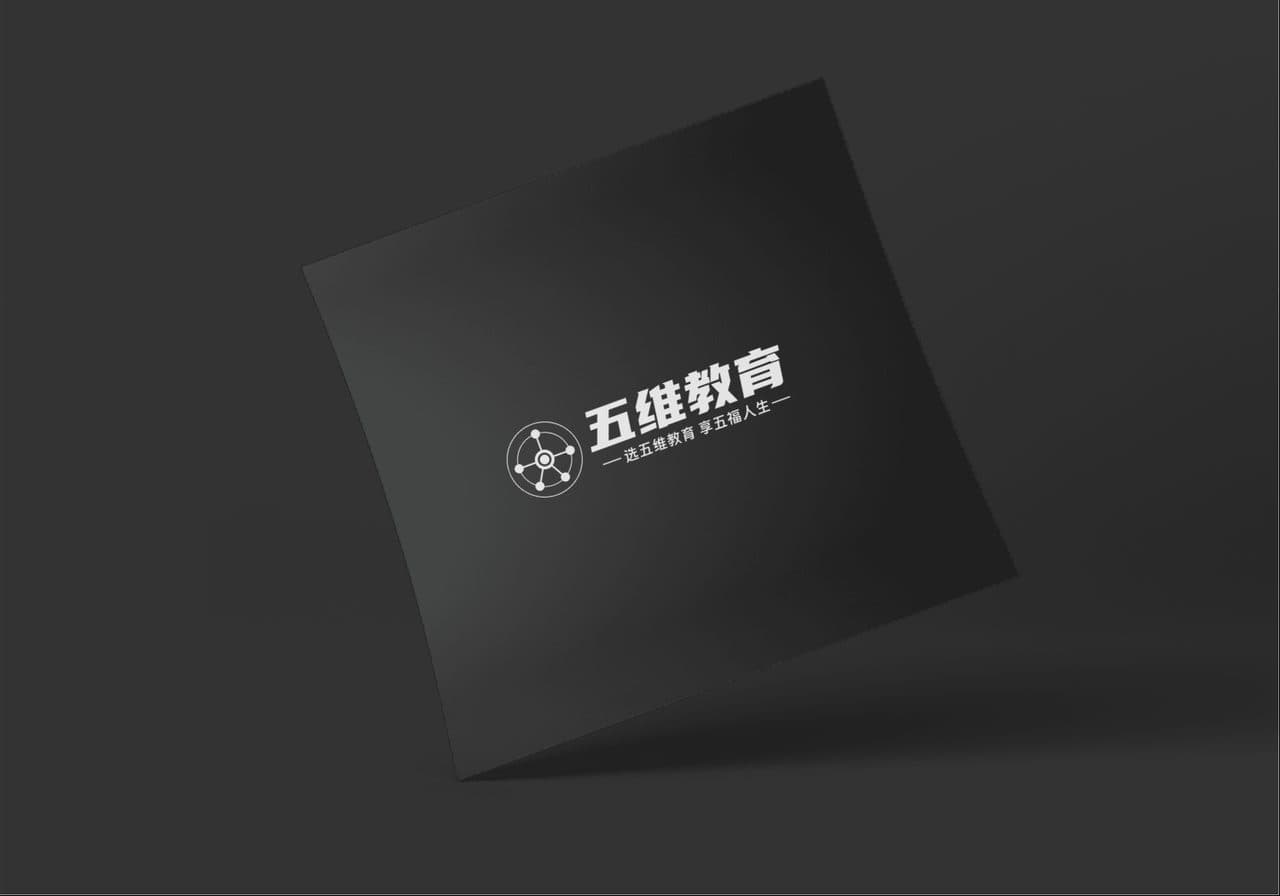 简约卡片logo贴图效果