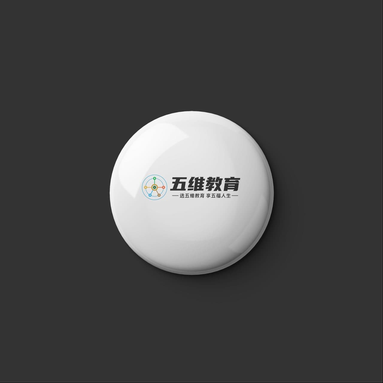 简约圆形徽章vi logo样机效果图
